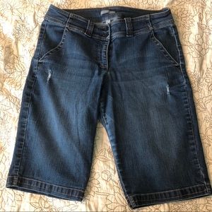 2/$10 New York & Co Long Jean Shorts